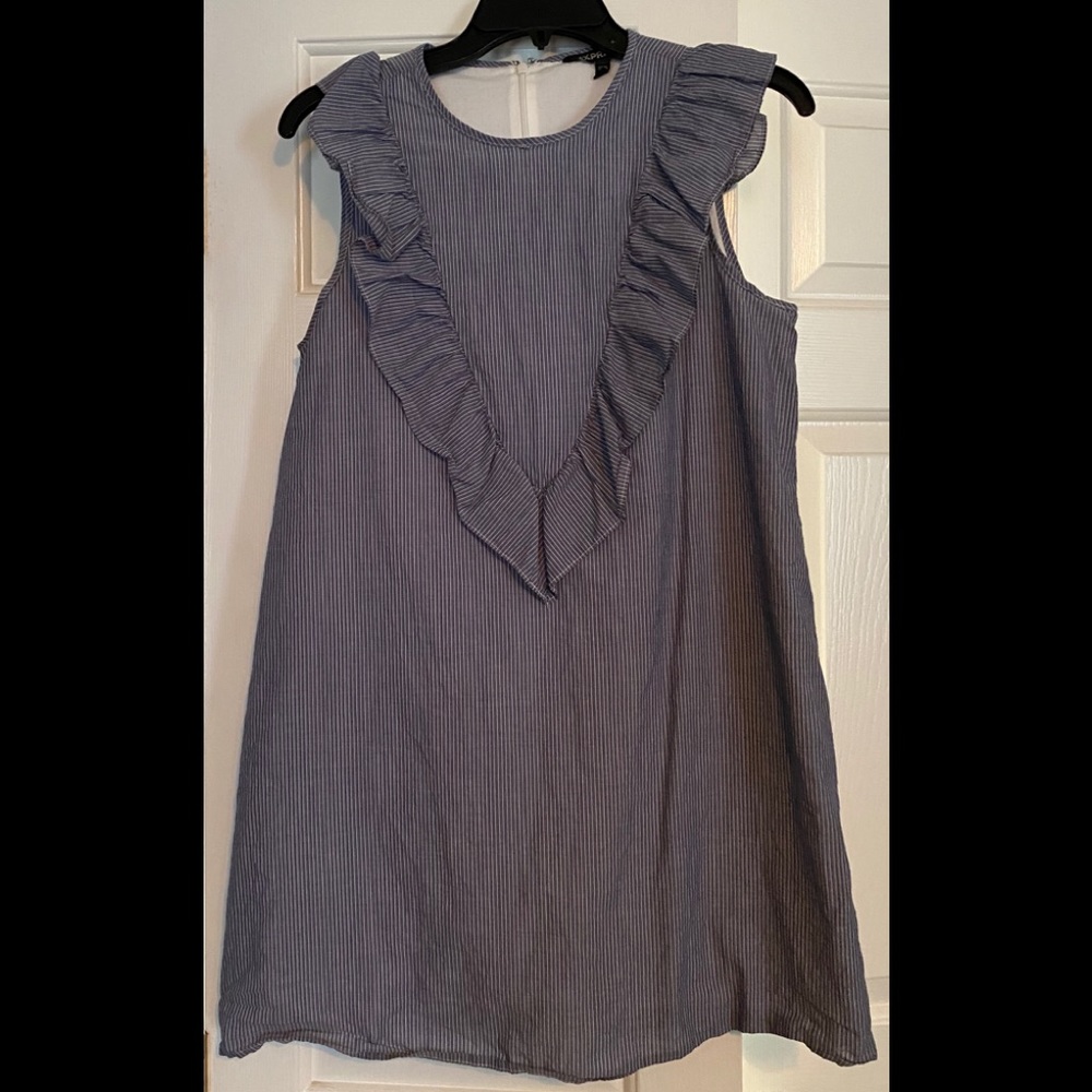 Express pinstriped mini dress